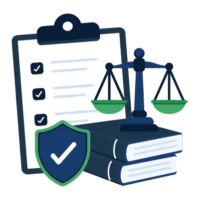 Accounting report with calculator icon