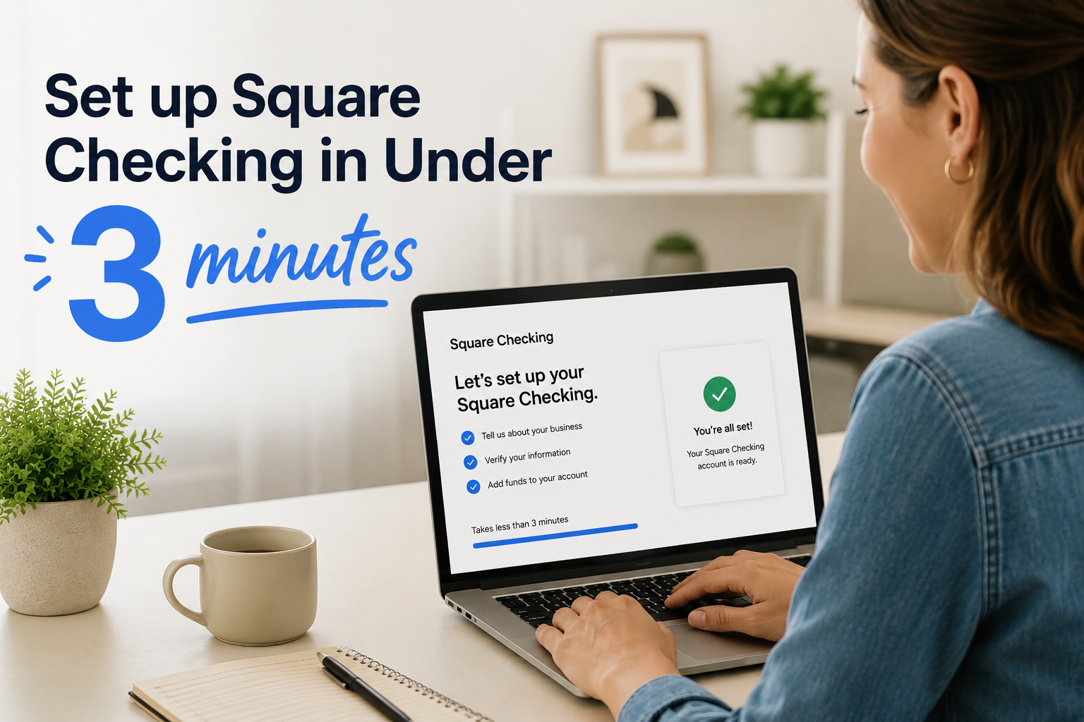 Square checking setup