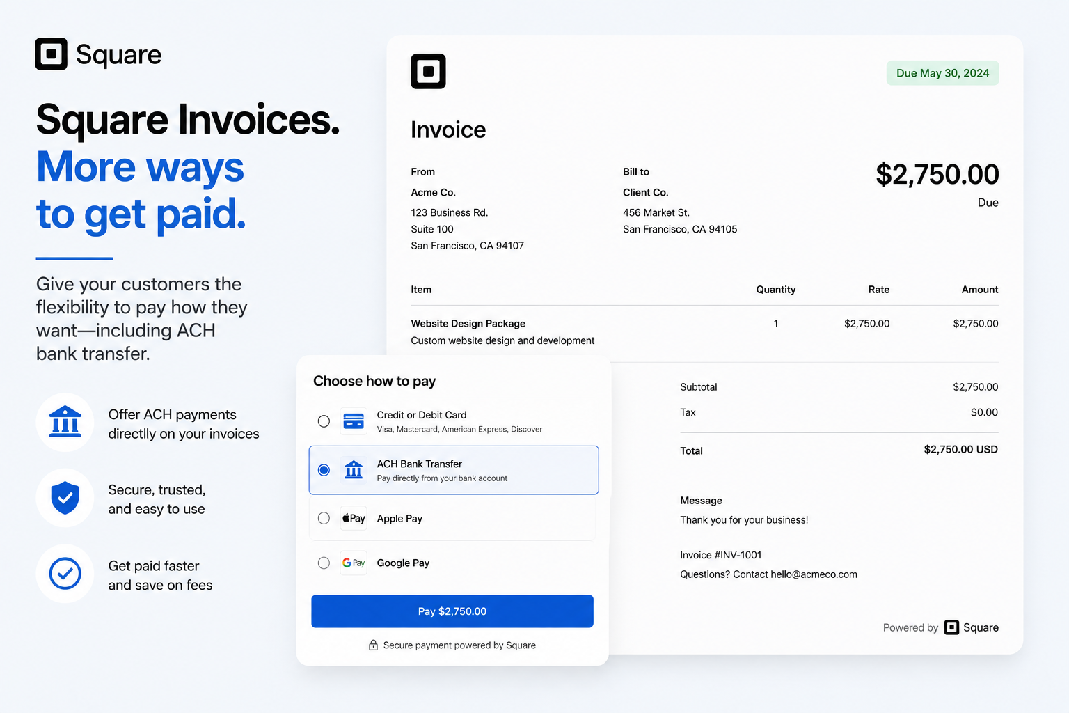 Square ACH payments explained for businesses