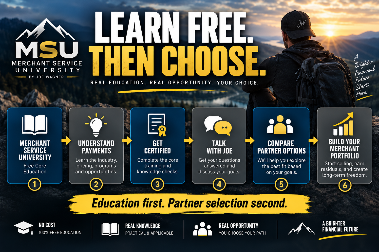 Merchant Service University free education versus expensive merchant services courses