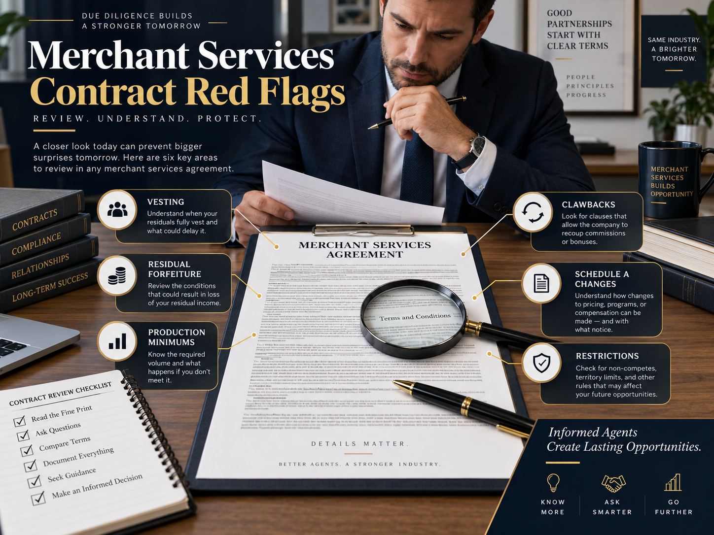 merchant services contract red flags for sales agents