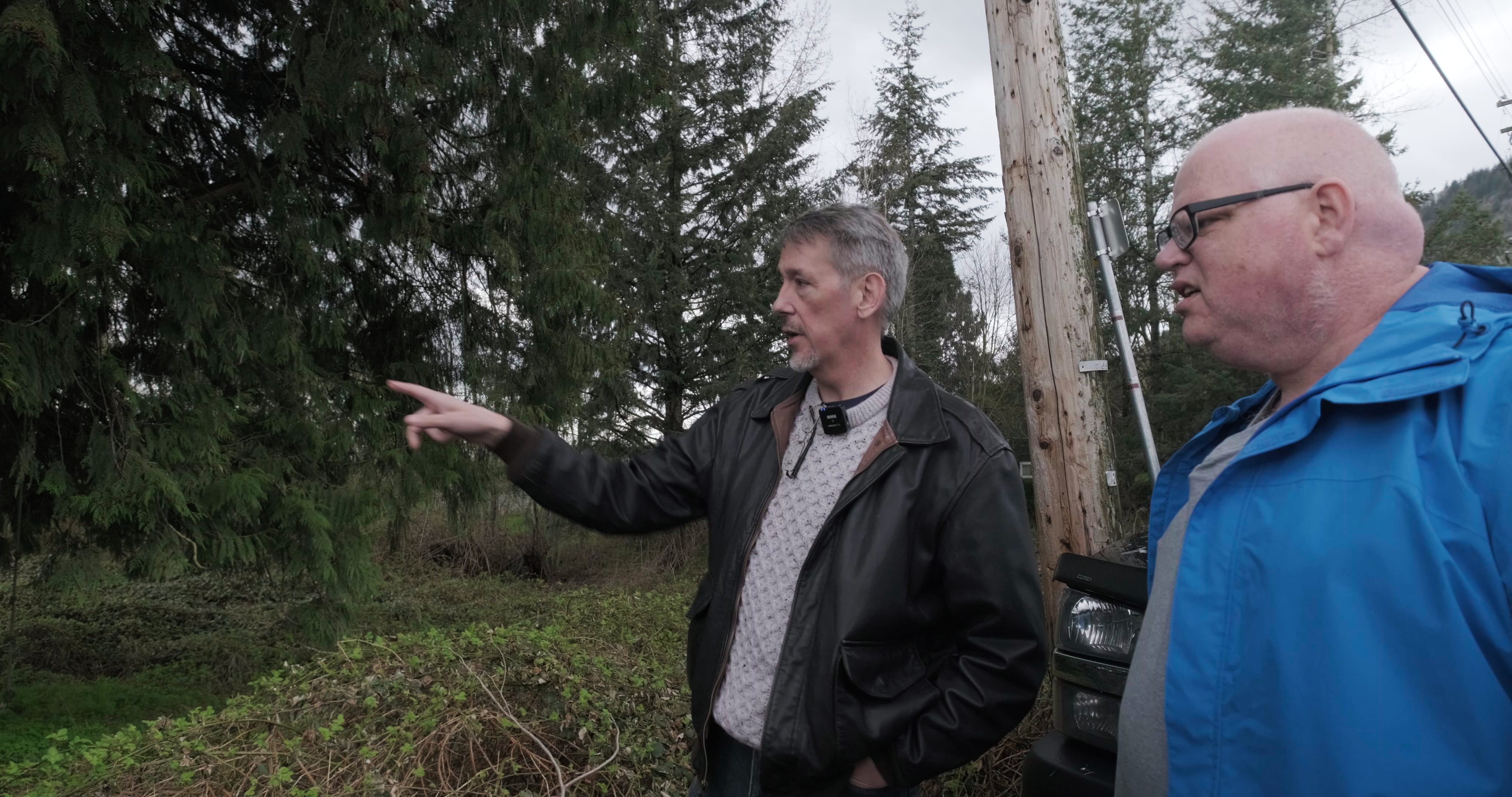 Dr. Keith Carlson telling the history on the ground where it happened