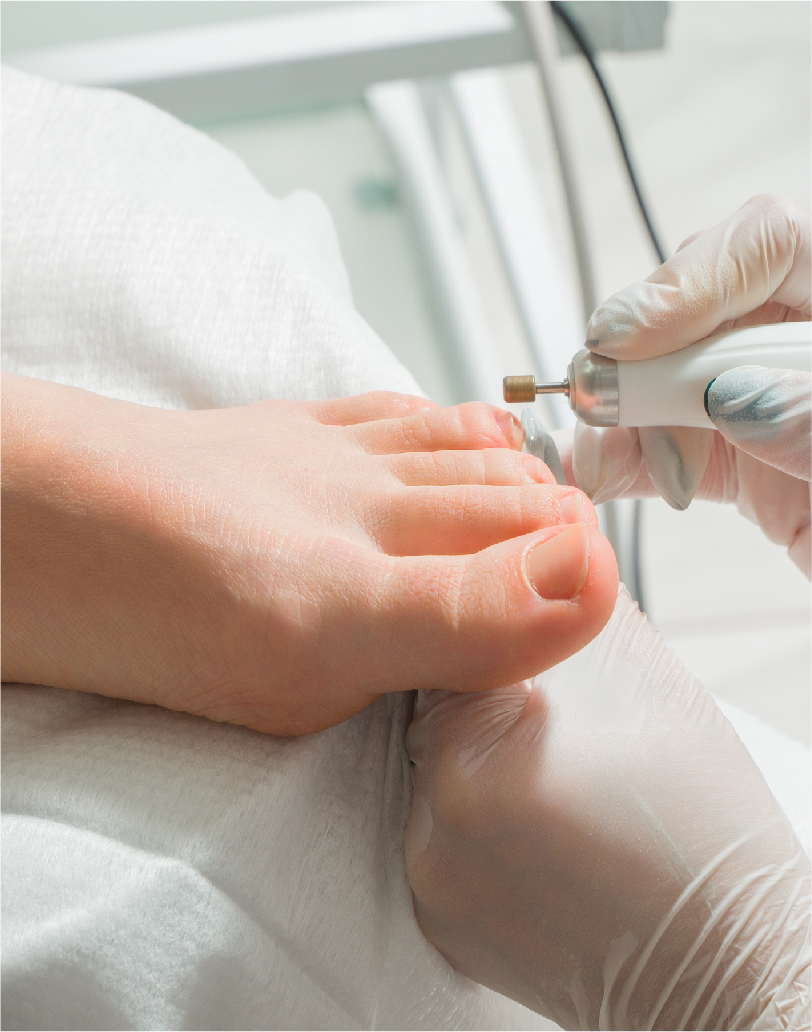 Luxury pedicure at La Vela Nail Lounge in Clermont FL