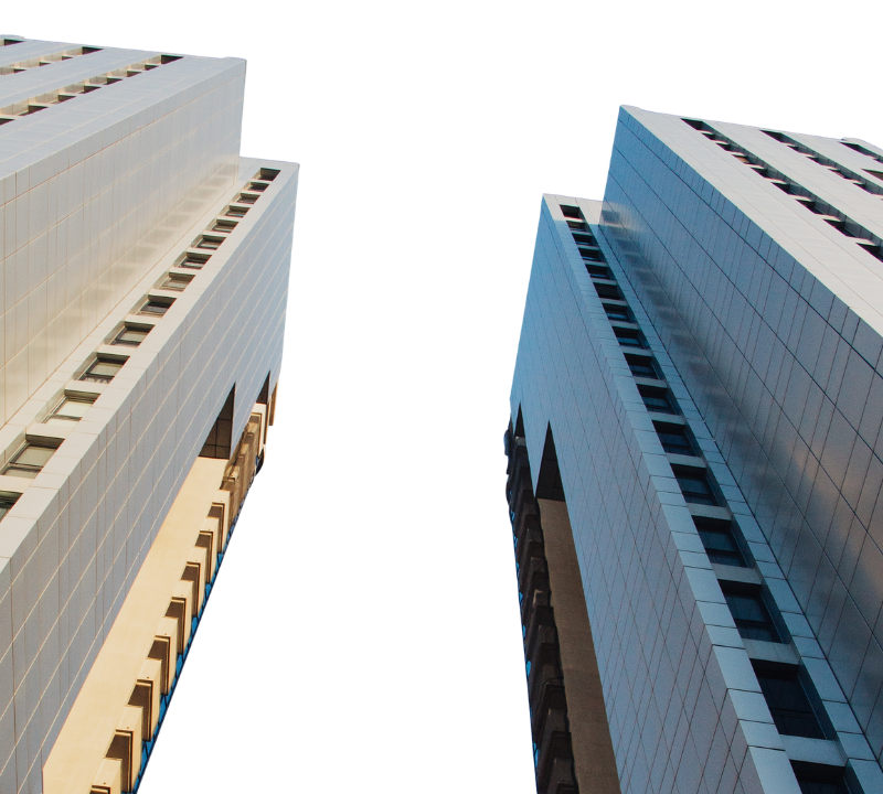 Tall office skyscrapers symbolizing urban real estate portfolio growth and investment strategy