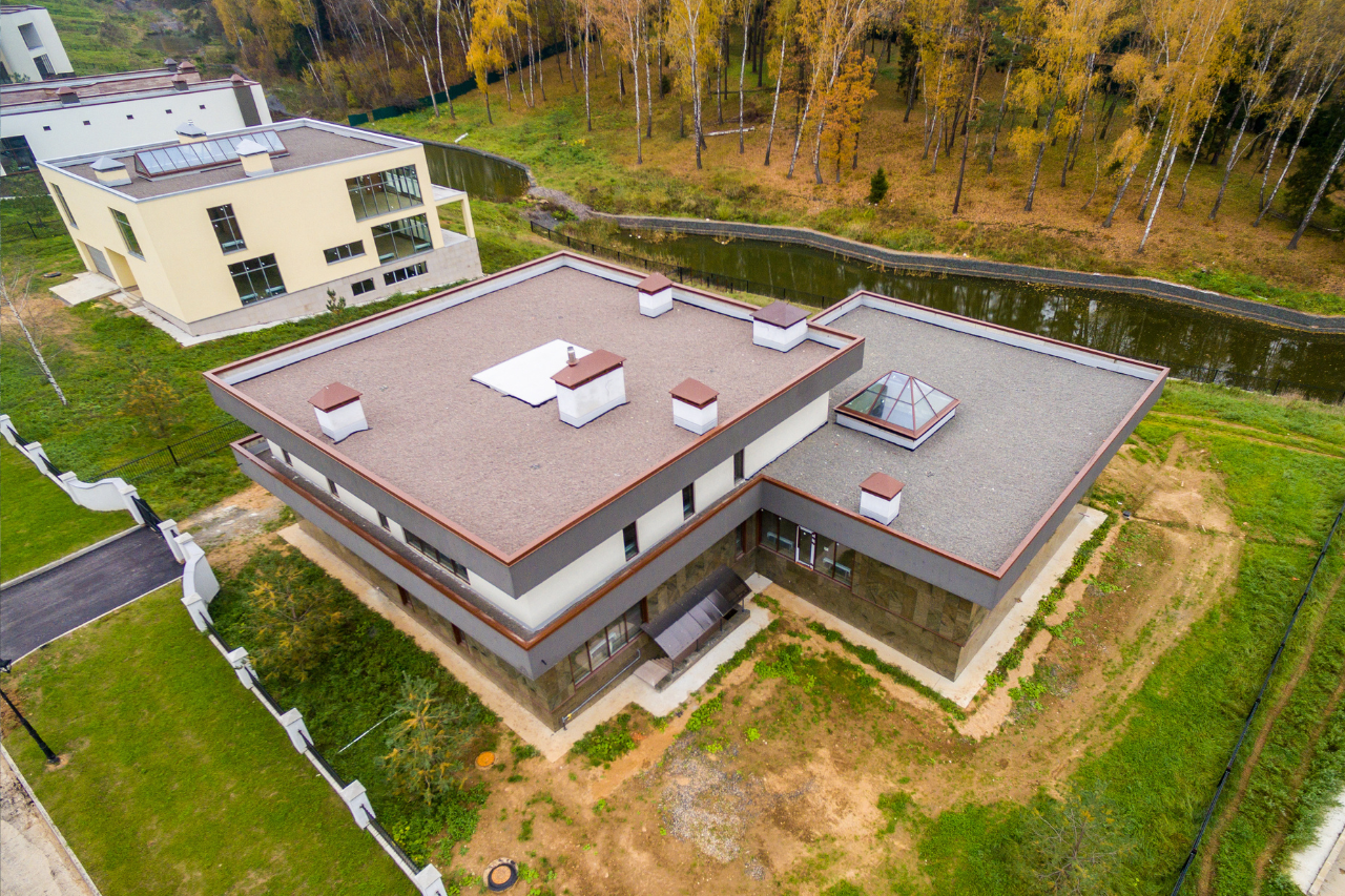 Residential property from above illustrating property acquisition and investment selection