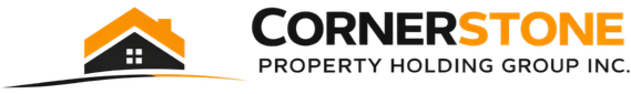 Cornerstone Property Holdings logo with tagline building strong foundations for smarter real estate investments