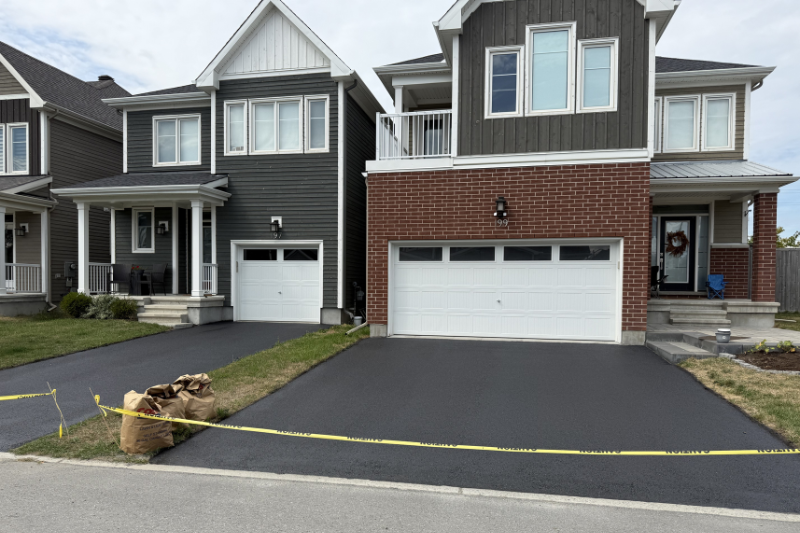 New driveway finish