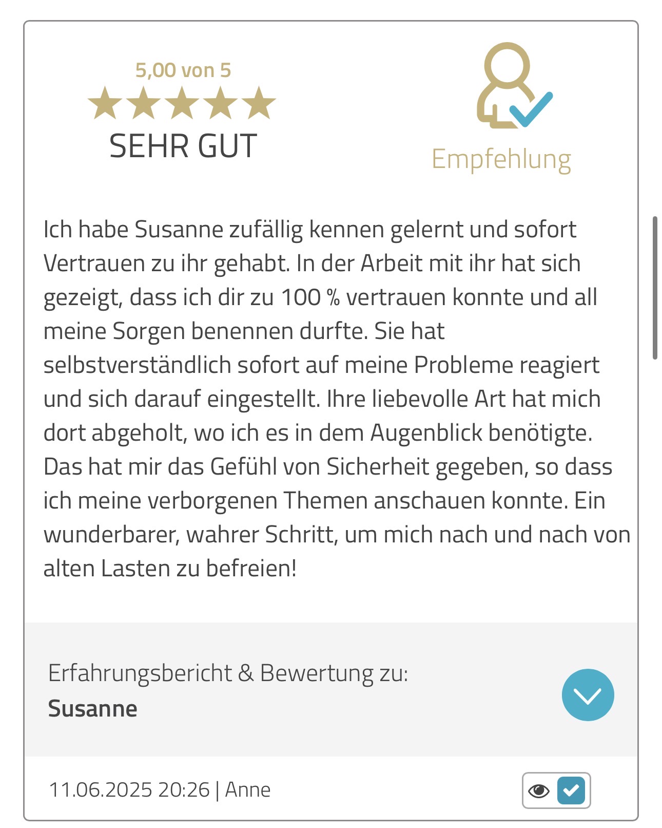 Erfahrungsbericht Anne