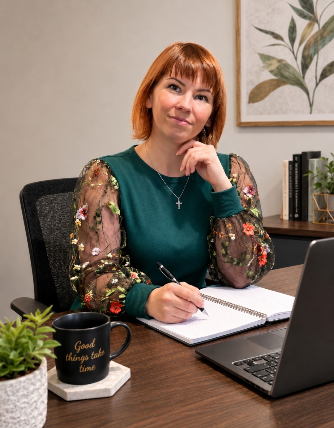 Laura Kent in office