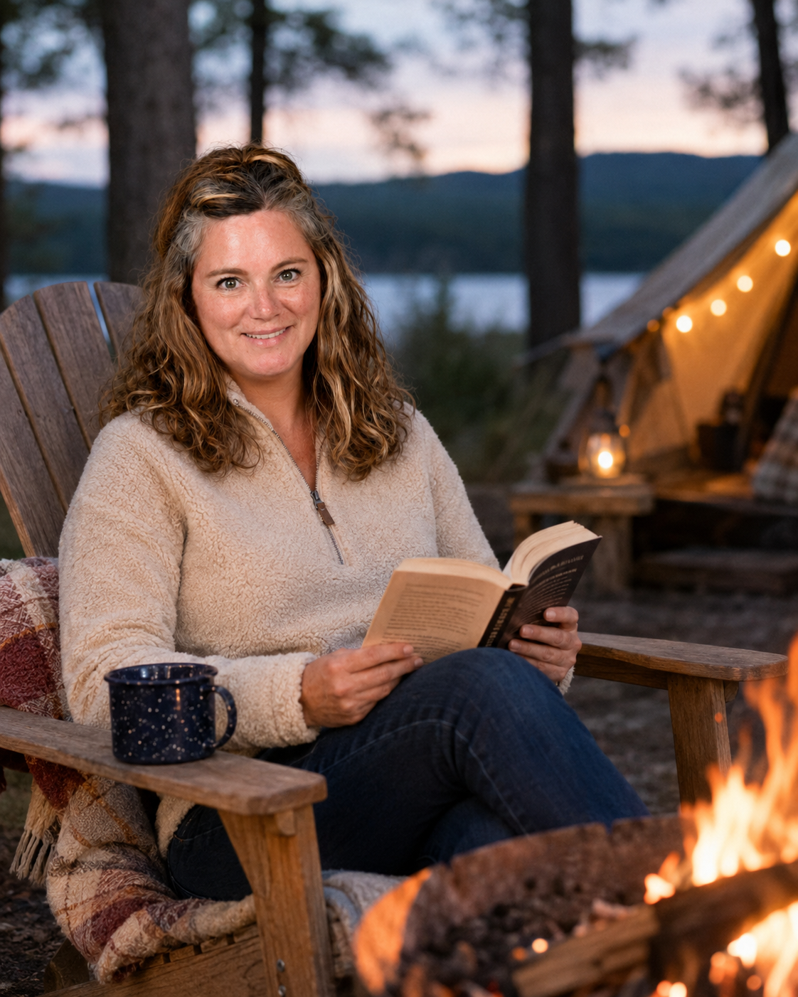 Deborah outdoors