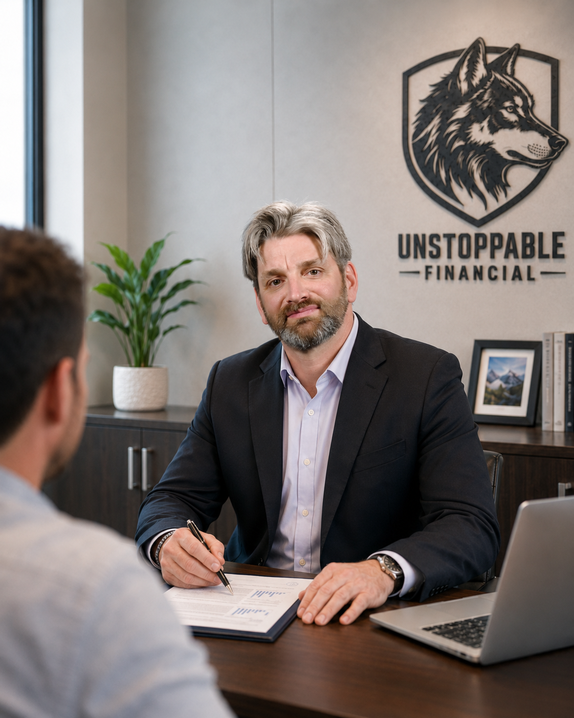 Chris Harrop in office