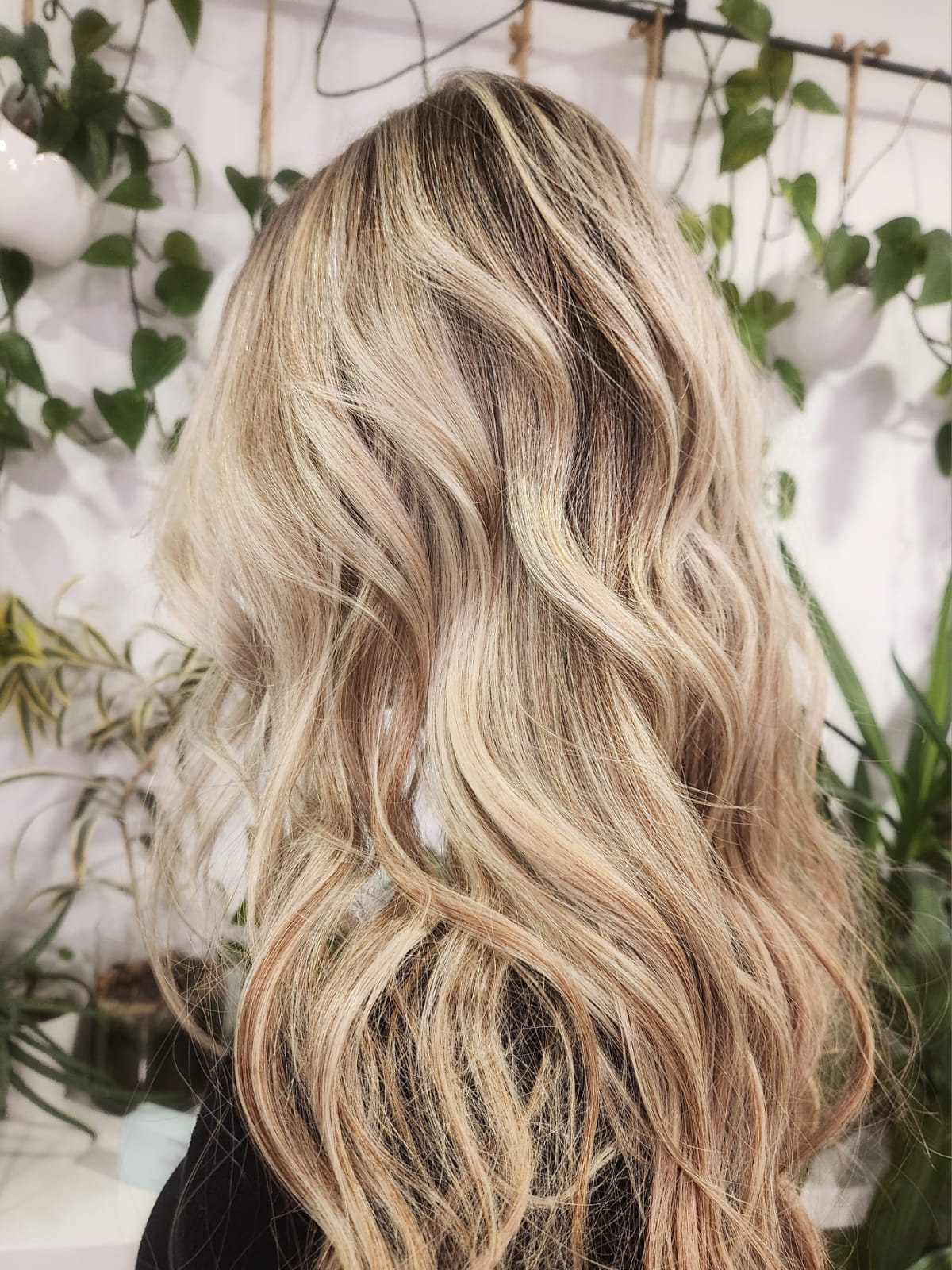 Blonde hair color