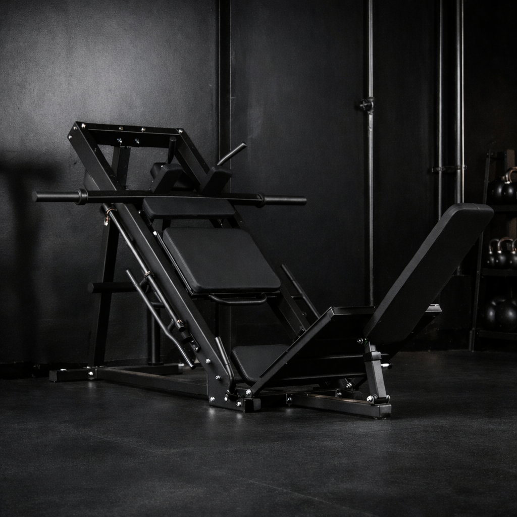 Picture of  Titan Fitness Leg Press machine that we use at 4Balance Fitness