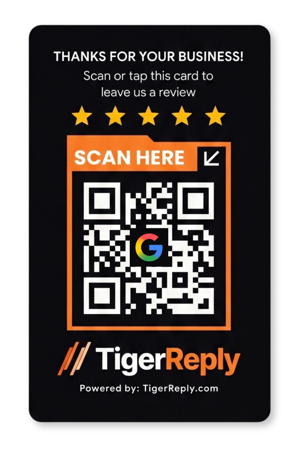 TigerReply NFC Card Back