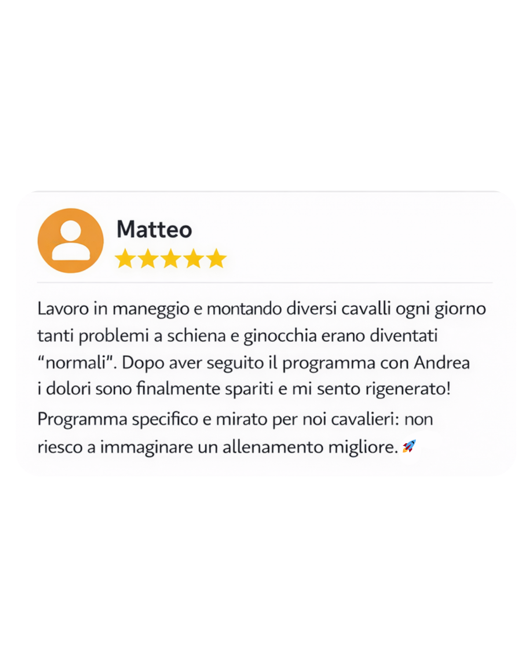 Testimonianza Matteo
