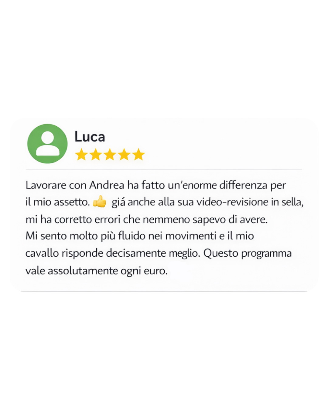 Testimonianza Luca