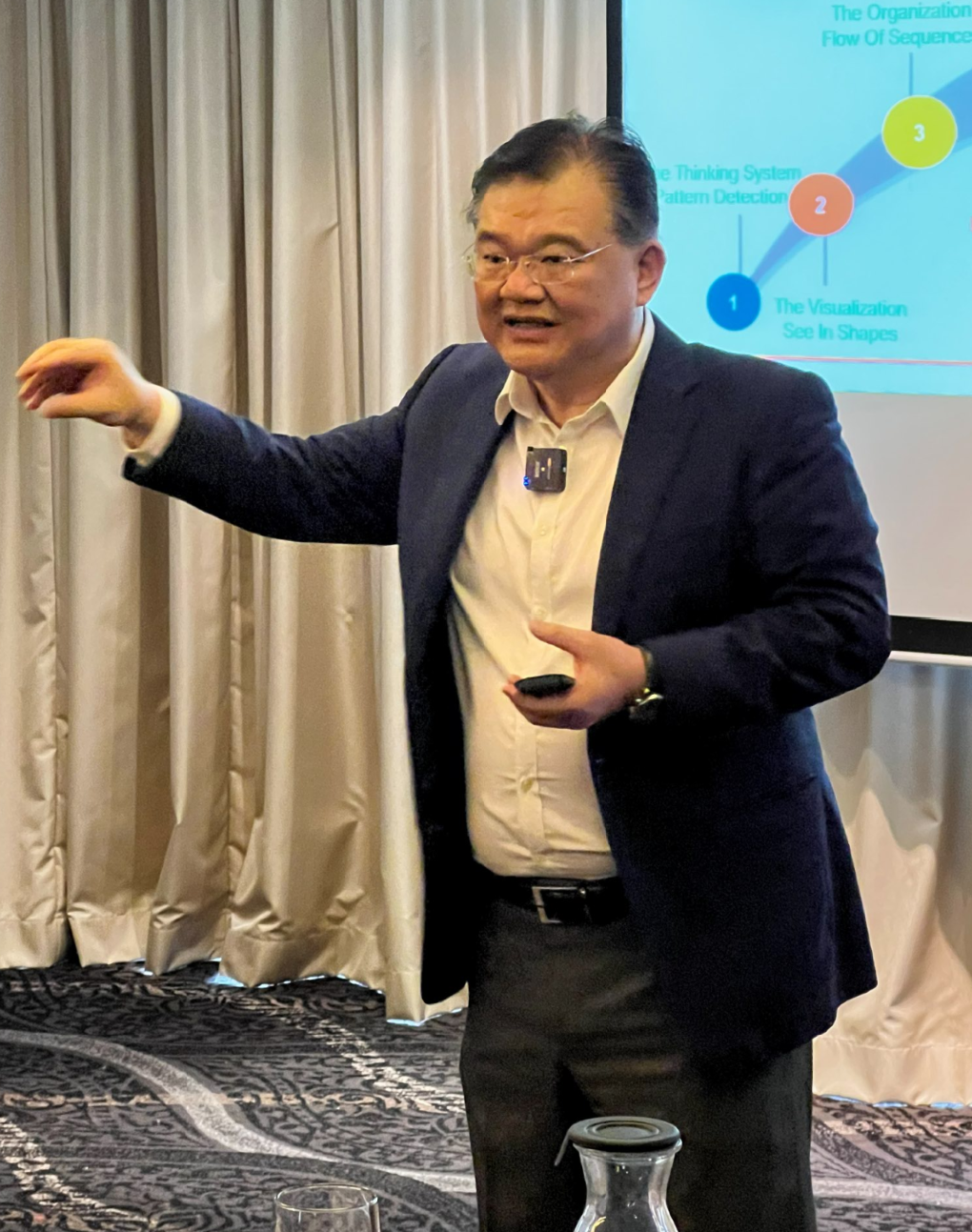 Dr Norman Tien presenting the Pattern Thinkers learning journey