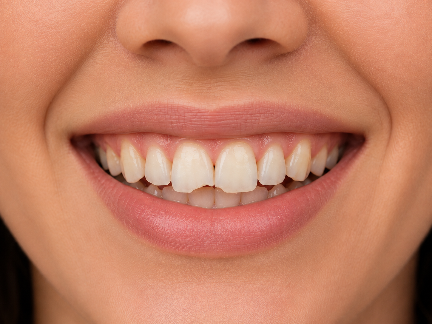 Smile before whitening treatment
