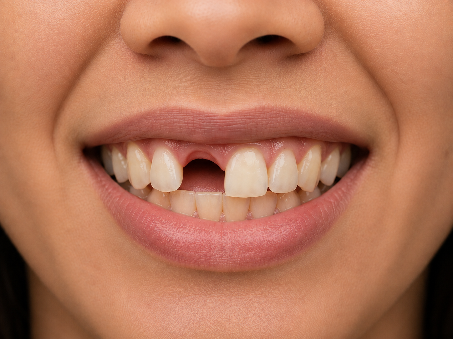 Smile before restorative treatment