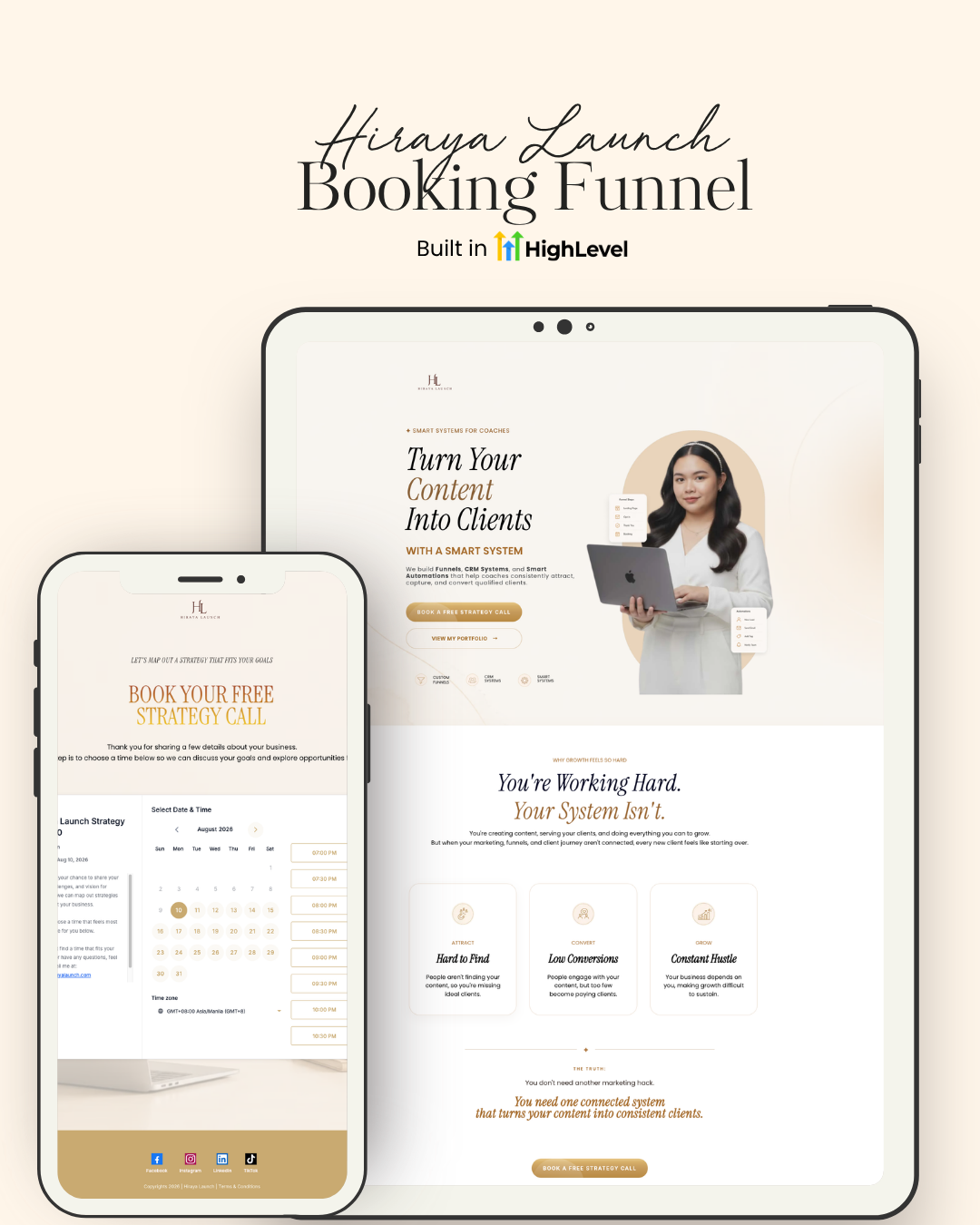 Hiraya Launch Booking Funnel