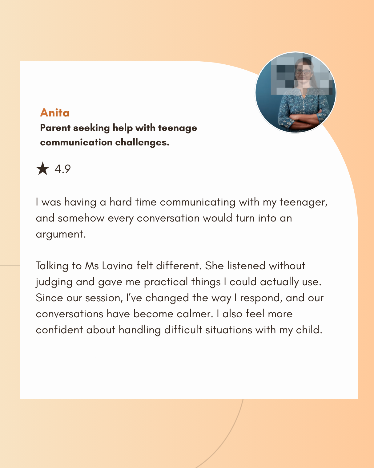 Family success story testimonial