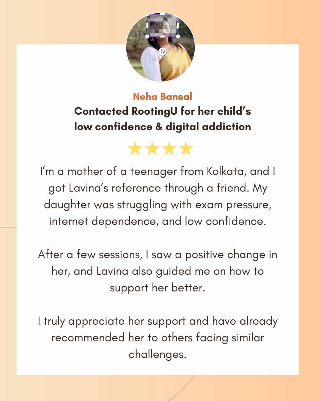 Family success story testimonial