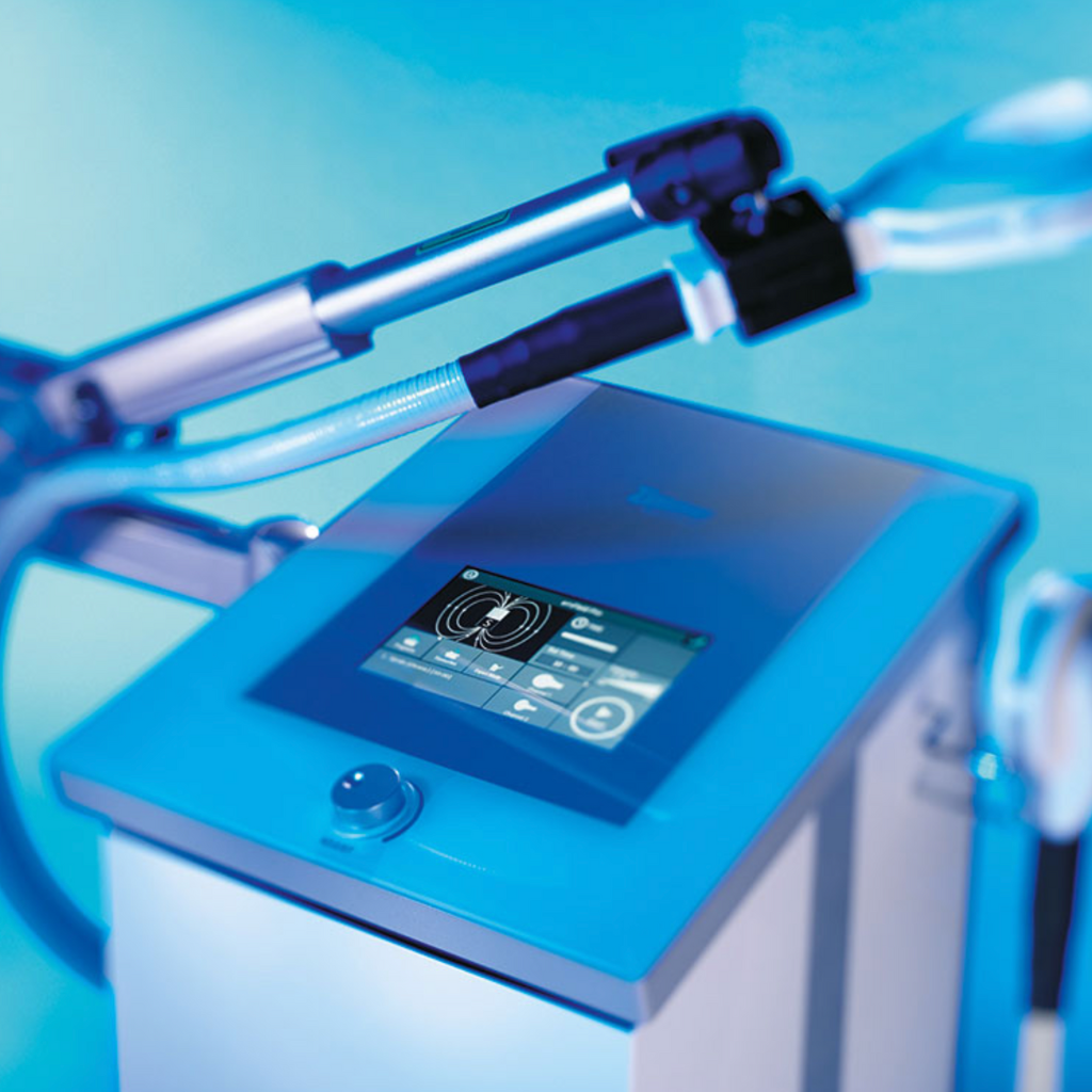 EmField Pro High Energy Inductive Therapy equipment at Connecticut Disc and Laser Therapy Centers in Shelton CT