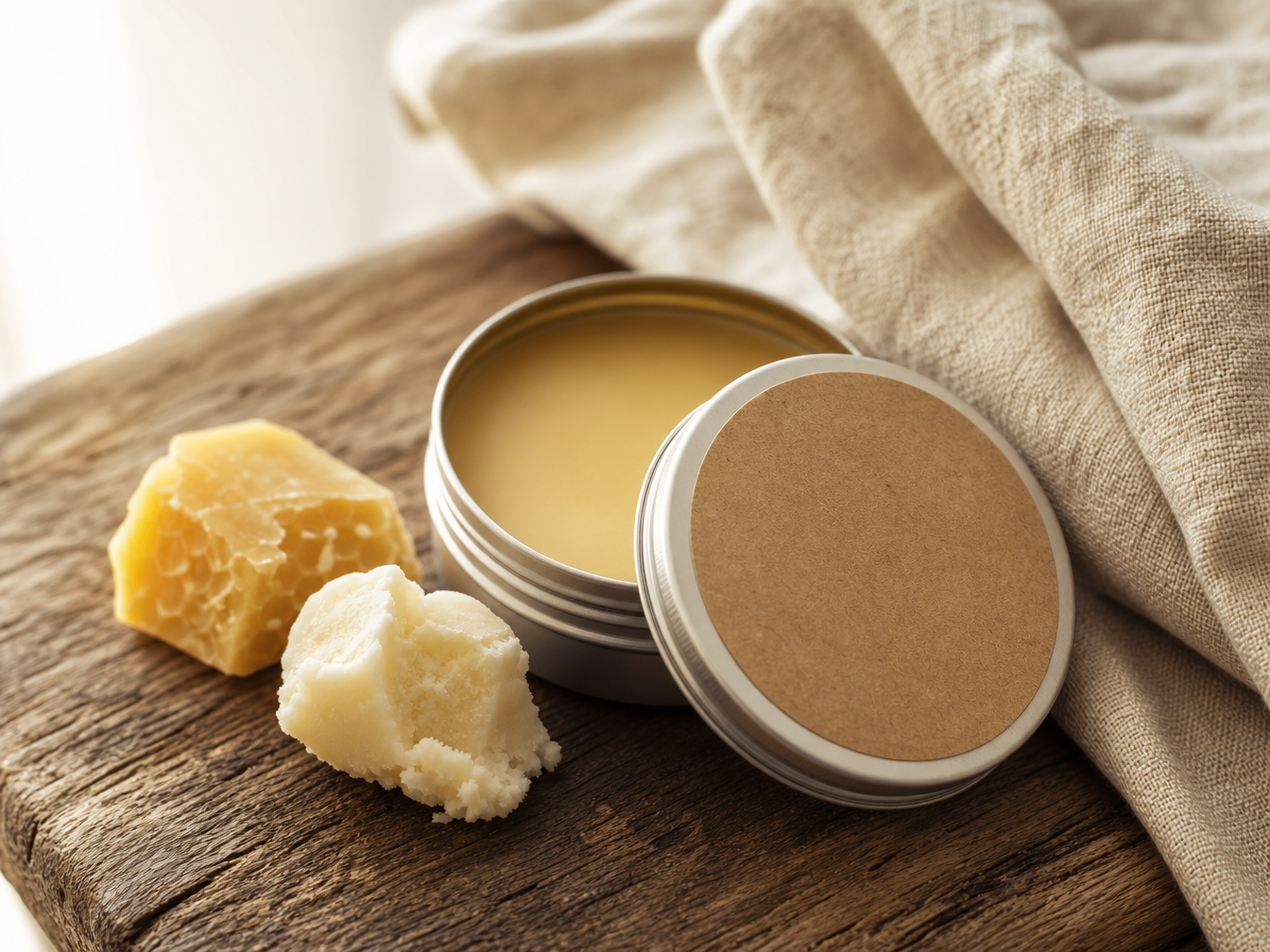 Two Leaf Diaper Balm - natural barrier cream for diaper rash with coconut oil and beeswax