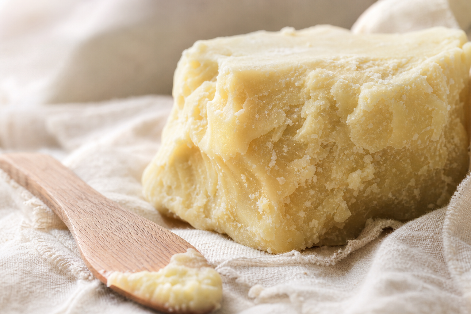 Raw unrefined shea butter from Baraka Ghana