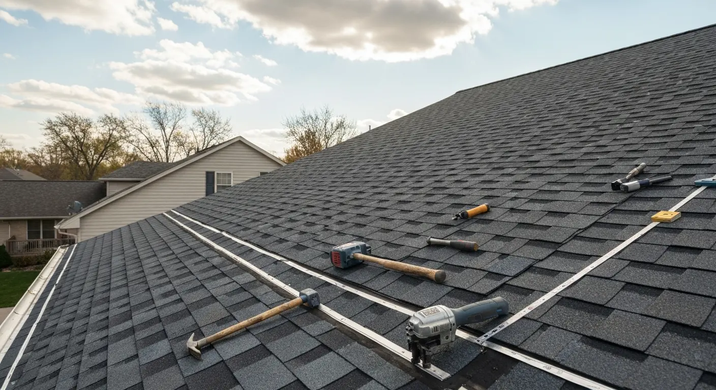 Professional roof installation
