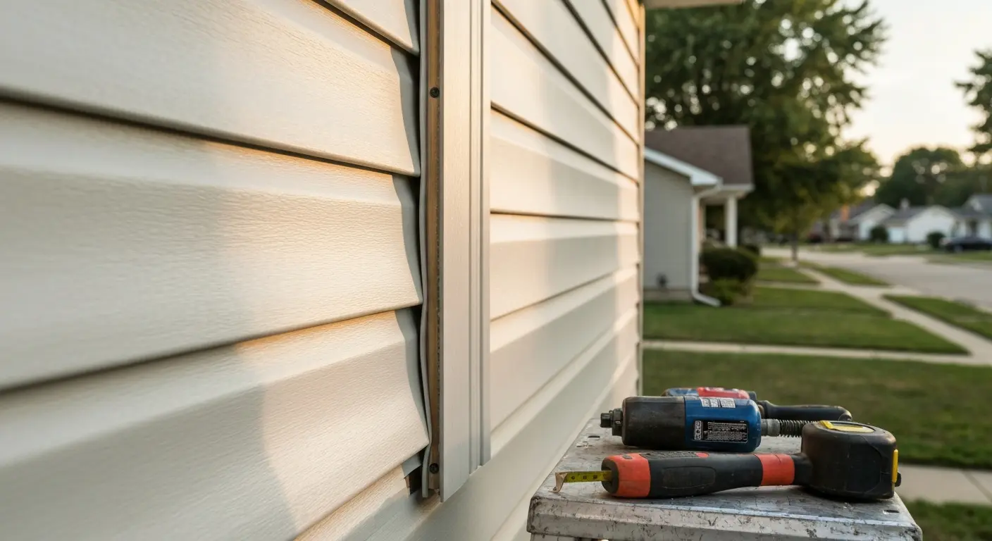 Siding repair work