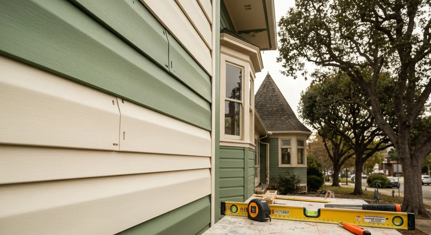 Siding installation project