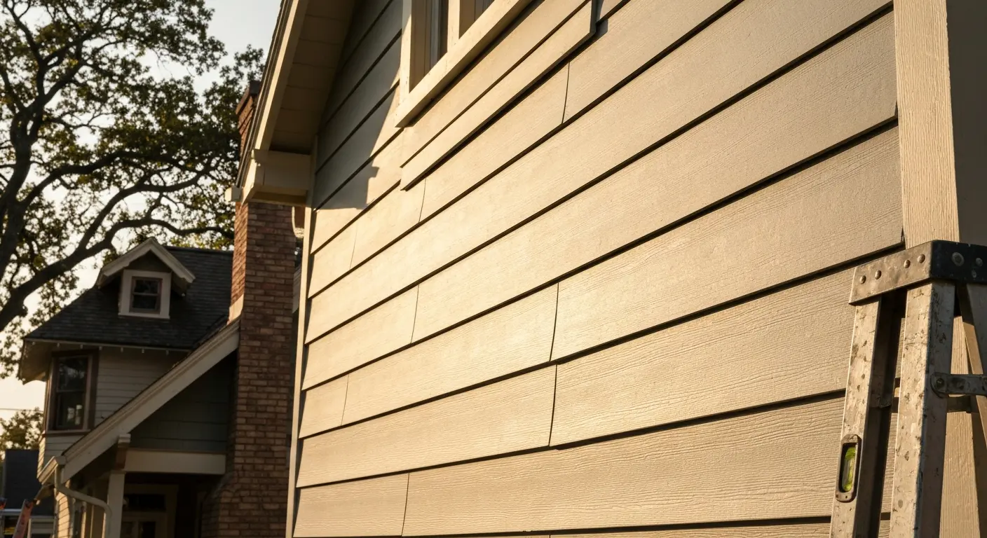 Siding installation project