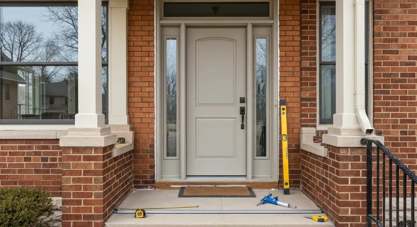 Entry door installation