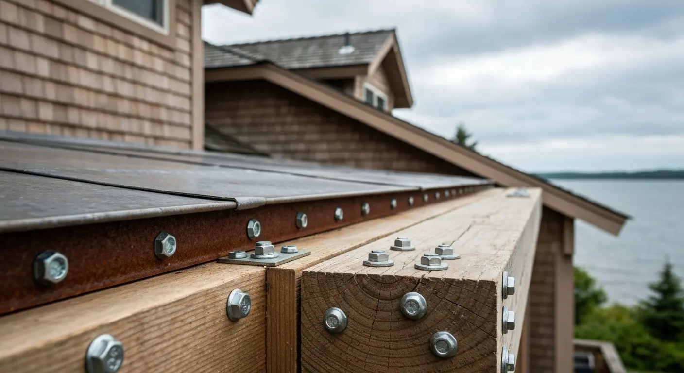 Coastal home near Fish Creek facing lake winds