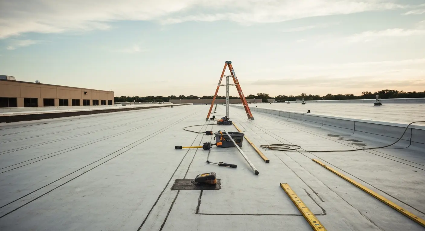 Commercial roofing project