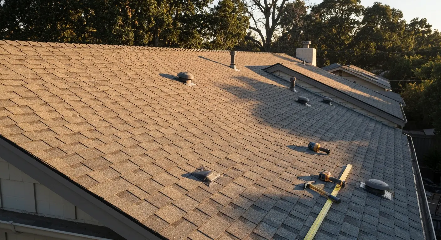 Residential roof replacement project