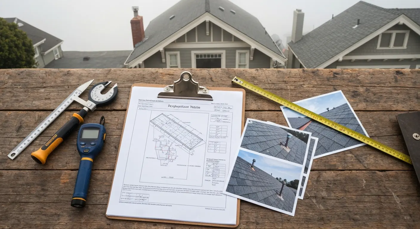 Professional roof inspection process and documentation