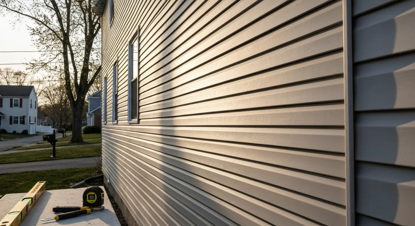 Siding installation project