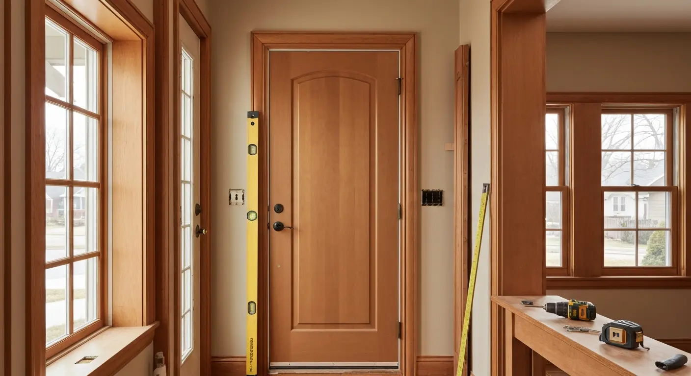 Interior door installation