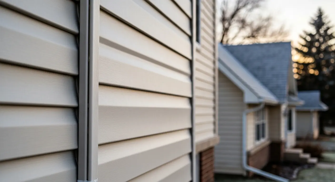 New vinyl and fiber cement siding on Oshkosh home