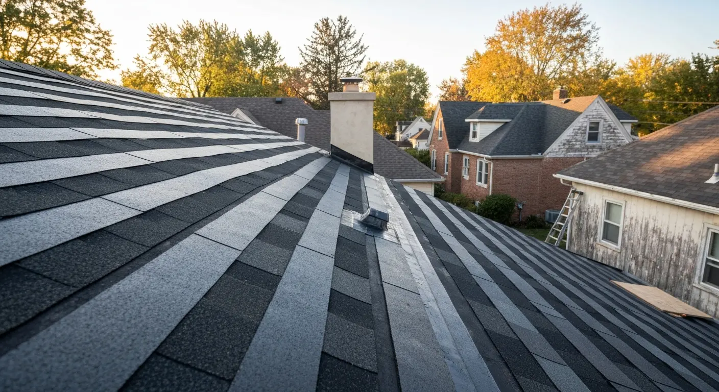 Residential roofing project