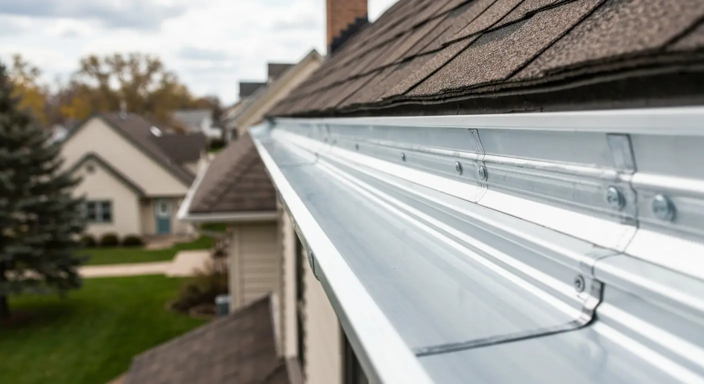 Gutter and flashing installation
