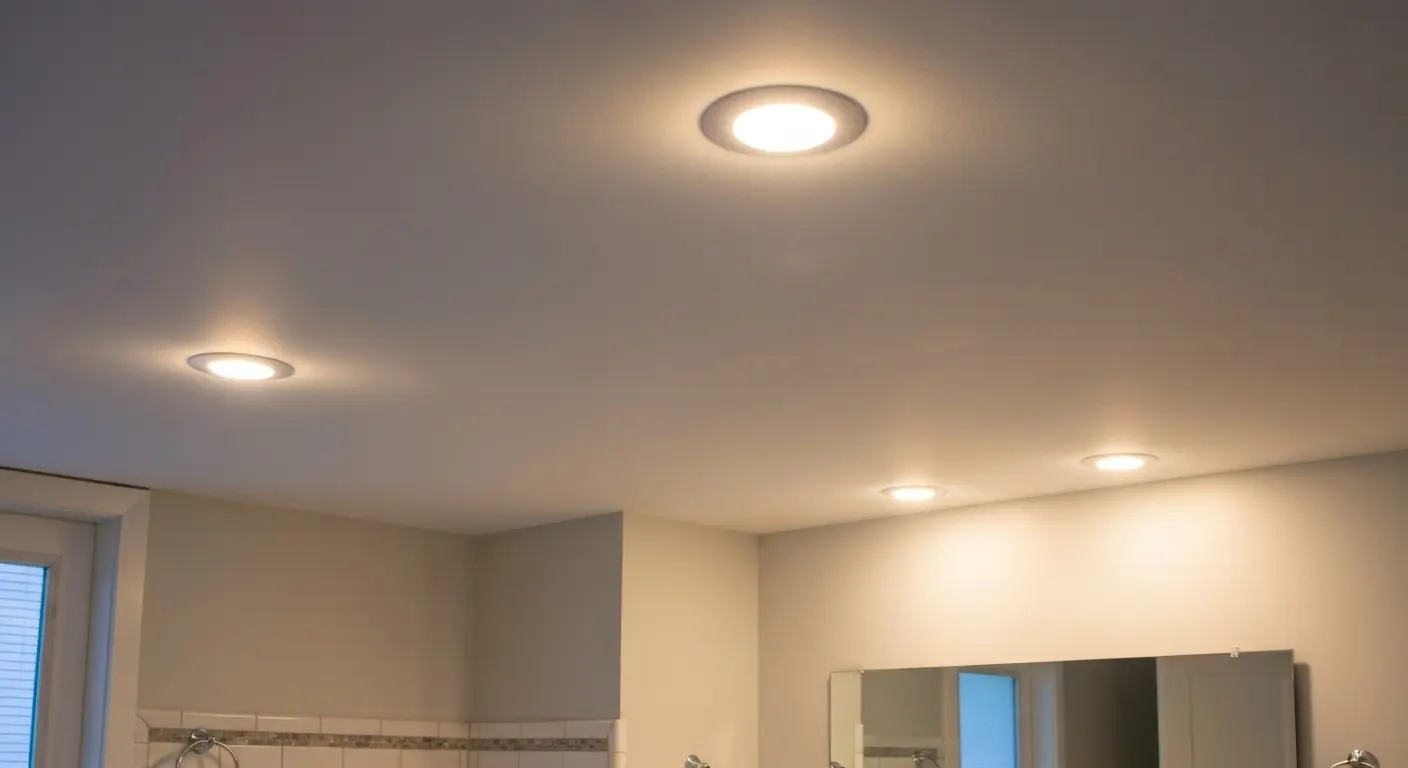 Recessed ceiling lighting installation