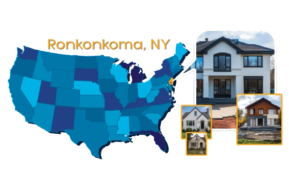 Map of Linda Vista Holdings LLC coverage area in Ronkonkoma, NY