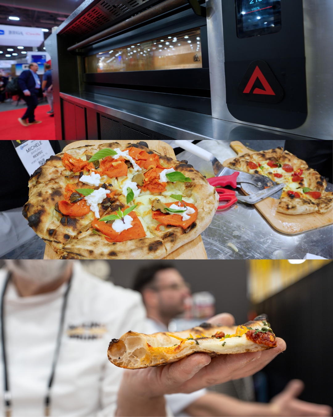 PizzaArch café station serving fresh gelato and pastries at International Pizza Expo 2026.