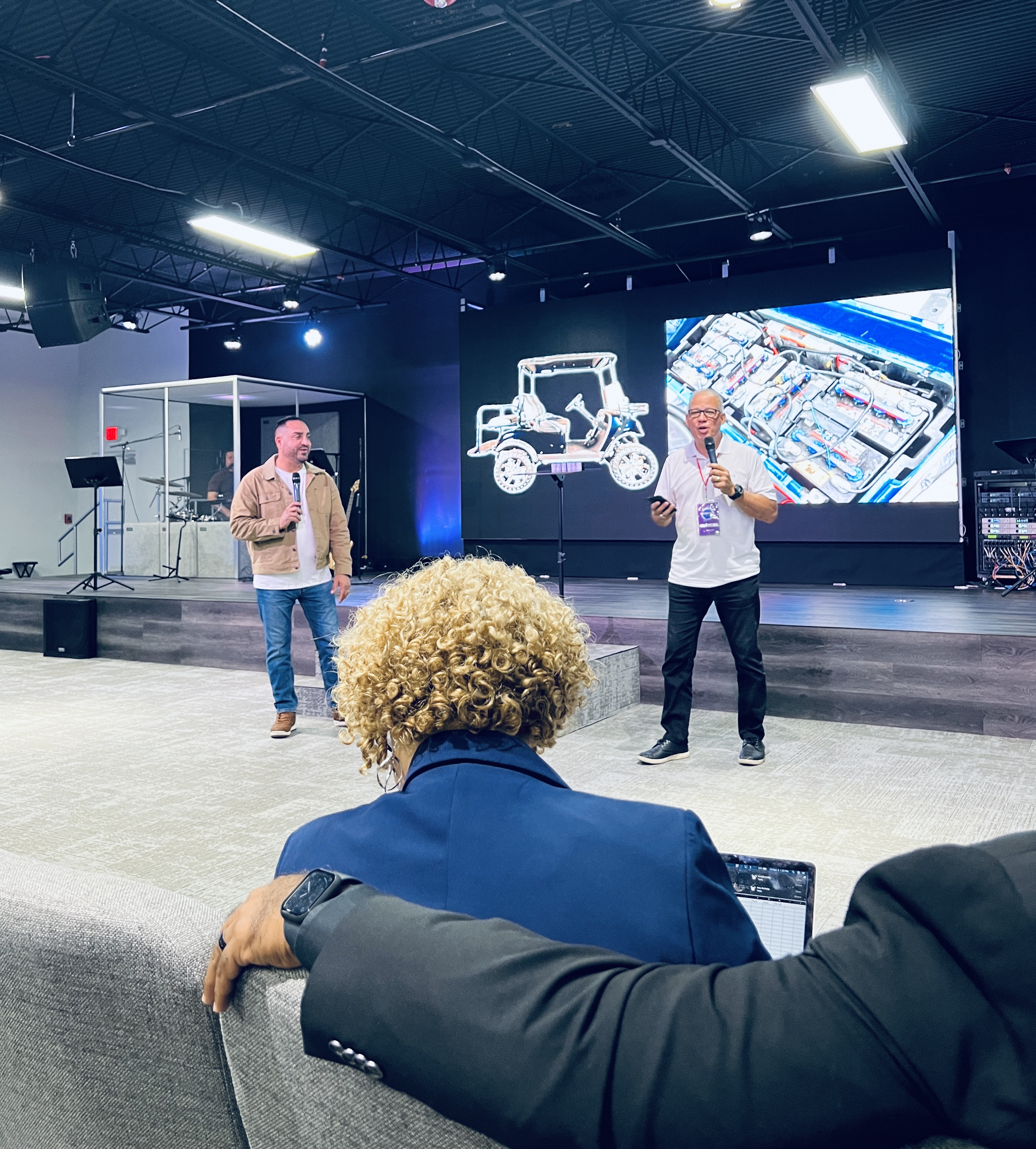 Pastors in conversation and fellowship during Recharge