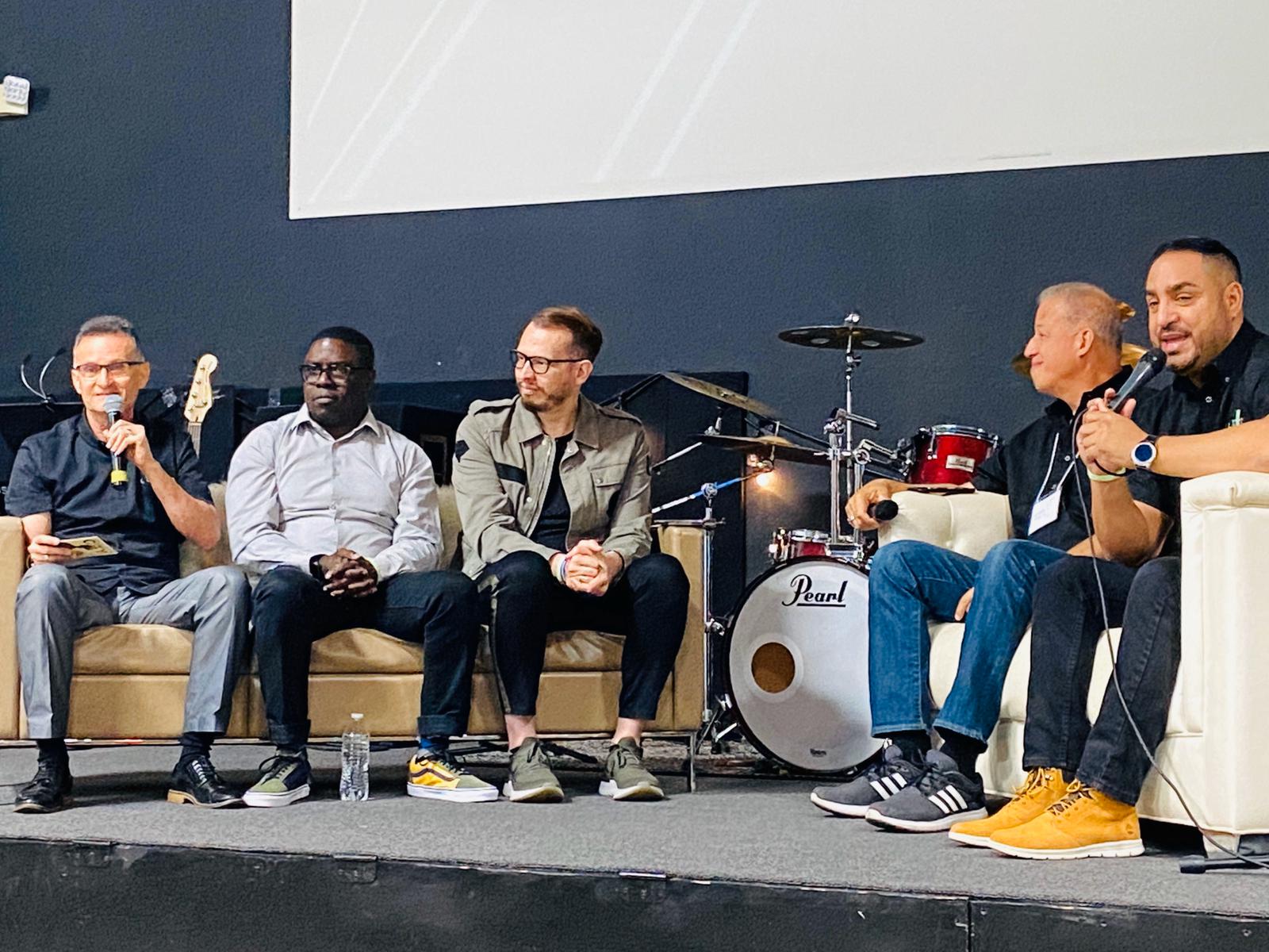 Leaders worshipping together at the Recharge gathering