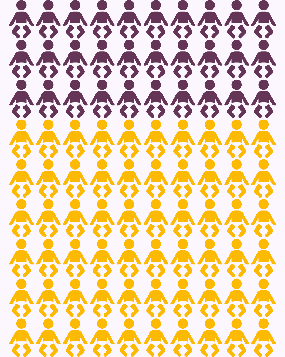 Une image avec des représentations de bébés en statistique