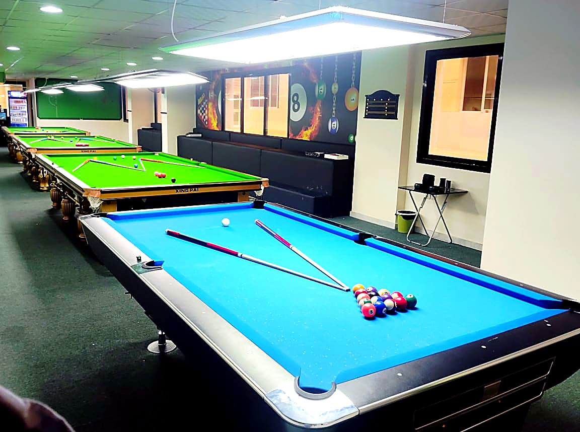Real Interior of Jon Snooker in Ajman